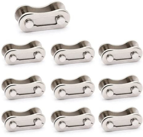 Lot de 20 maillons de chaîne de vélo réutilisables pour 1, 2, 3 vitesses en acier pour VTT, vélo de route, BMX