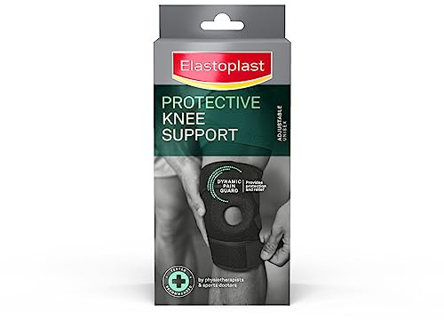 Elastoplast Protective Adjustable Knee Support (1 Knee Brace), Injury Care for Meniscus Tear, ACL, Ligament Damage, Runners Knee, Arthritis, and Weak/Injured Knees