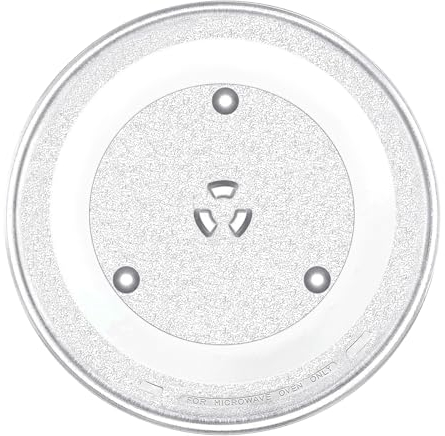 SPARES2GO Universal Microwave Turntable Plate 6 Lug Fixing Y Type Glass Dish Tray (13 / 34cm / 340mm)