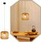 Deboola Hängelampe Vintage Hängeleuchte Esstisch - Φ21 Boho Pendelleuchte Rattan 1 flammig Esstischlampe Retro Design mit E27 Fassung für Esszimmer Schlafzimmer Wohnzimmer Flur Küche/Ohne Leuchtmittel