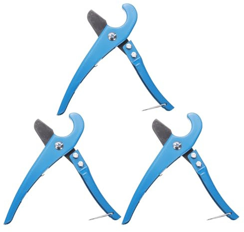 sourcing map 3pcs Irrigation Tubing Cutter PVC Pipe Cutter Tool Plastic Tube Cutter Rubber Hose Cutter Shears for Cutting 1-1/4 PEX PP Tube