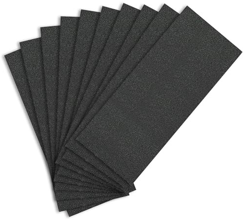 Sandphyrre Sandpaper Set, 10 Sheets 150 Grit coarse Sand Paper, Wet and Dry Sandpaper for Wood, Walls, Glass, Plastic and Car Paintwork Sanding, 9 x 3.6 Inches