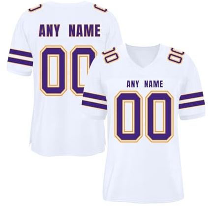 Camiseta de Fútbol Americano Personalizable | Camiseta de Rugby Vintage para Hombre, de Manga Corta, Cuello en V, Mujeres, Juveniles y Preescolares Camisetas Deportiva Hombre