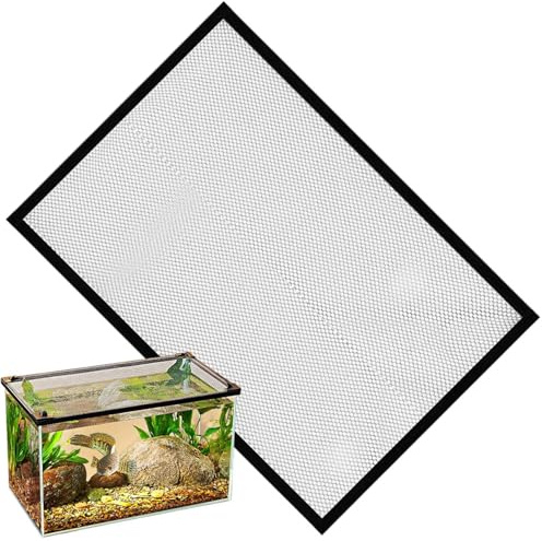 Magnetic Aquarium Lid | Anti-Bounce Fish Tank Cover, DIY Cut-to-Fit Anti-Jump Net, Invisible Magnetic Mesh For Stream Tank, Secure Escape-Proof Aquarium Net Cover For Fish