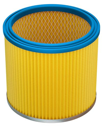 vhbw 1x filtre plissé compatible avec Parkside PNTS 30/4(E/S), 30/6(E/S), 30/7(E/S) aspirateur - bleu/jaune