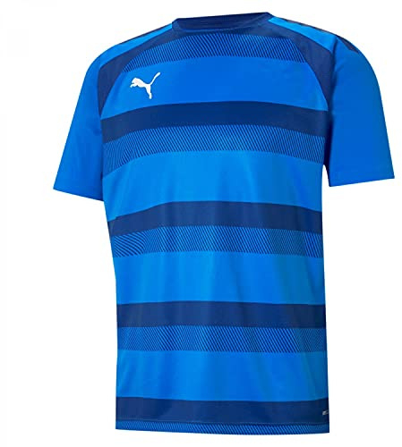 PUMA Mixte enfant Teamvision Jersey Jr Shirt, Electric Blue Lemonade-limoges-puma White, 164 EU