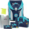 DerDieDas Glitter Dolphin - Delfin ErgoFlex MAX Schulranzen-Set 6tlg. - REGENHÜLLE GRATIS DAZU