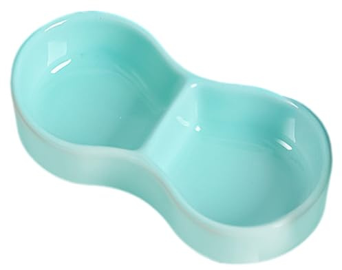 Gamelle pour lapin, hamster pour petits animaux, bol de nourriture pour lapin, récipient alimentaire en céramique double gamelle, distributeur de nourriture pour hamsters, lapins, cochons d'Inde (A)