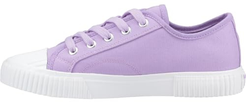 Hush Puppies Female Freya Canvas Trainer, Lilac,5
