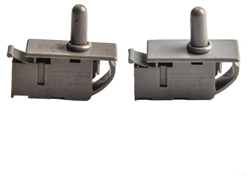 Lot de 2 interrupteurs à bouton poussoir normalement fermé pour réfrigérateur