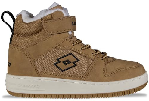 LOTTO Prehna Fur K Unisex Kids, Scarpe da Ginnastica, Wheat Black, 35 EU