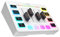 Audio Mixer, Gaming Mixer,Streaming 4-Channel RGB Mixer With XLR Microphone Interface,for Game Voice,Podcast,AmpliGame SC3(Bianco)