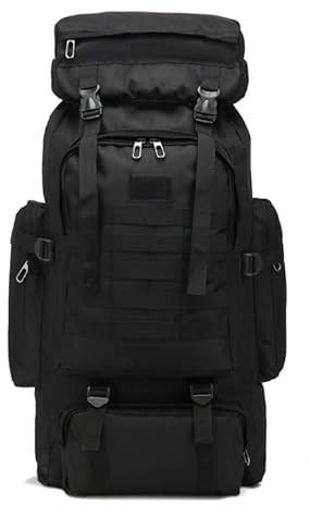 SZETOSY Mochila táctica Molle de 80 L, mochila impermeable y deportiva para caza, senderismo y trekking