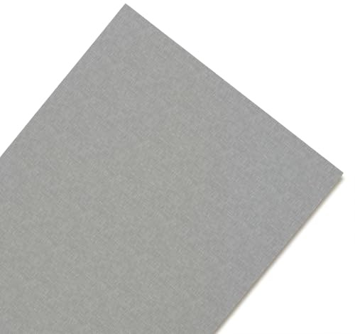 NARCISO Tappeto Cucina Antiscivolo Lavabile 100% Vinile Gommato Antimacchia, Passatoia Cucina Antiscivolo Lavabile, Tappeti Runner Disponibili in Varie Metrature (Grigio Chiaro, 52x240cm)