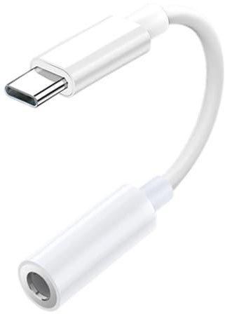 Typ C till Aux-adapter – hörlursadapter för ljud | 3,5 mm hona till hankontakt, digital ljudöverföringsverktyg, bärbar dator surfplatta DJ studio inspelning tillbehör för konferenssamtal resor