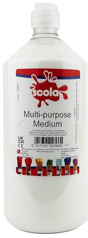 Scola Craft PVA Kids Glue, 1 Litre, School Supplies, Art and Crafts Projects, Children's Craft Projects, Ideal for Kids