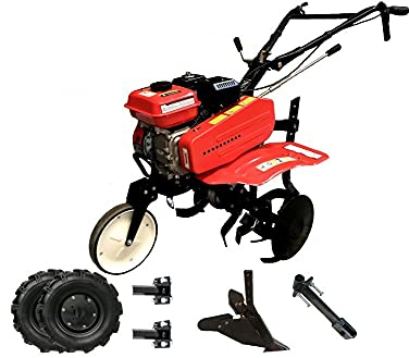 SAKAWA Motoazada Motocultor 7CV con Accesorios Ruedas 500X10