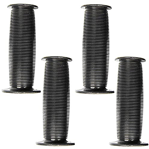Lomodo 2 Pair Mushroom Kid's Bike Hand Grips Non-Slip Soft Rubber Handlebar Grips for Toddler Bikes/Kid's Bicycles, Boys and Girls Bicycles (Black and Black)