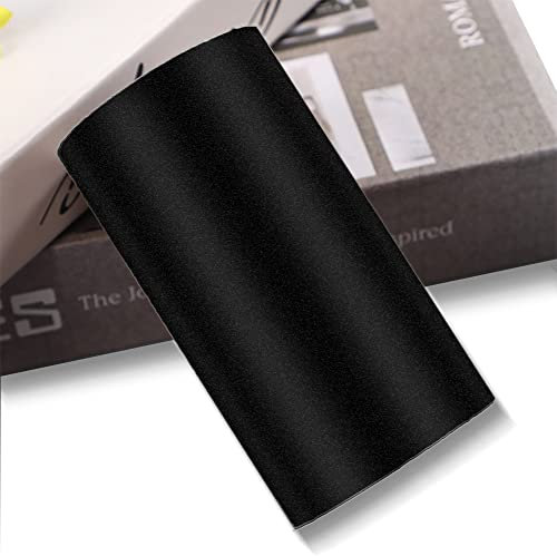 LUO YIYI Black Self Adhesive Frosted Wallpaper Border Stick Waterproof Wall Border Easy to Apply Kitchen Bathroom Tiles Sticker 3.9x393 inch
