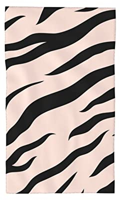 Oudrspo Handtuch mit Zebramuster, weiche, saugfähige Waschlappen für Badezimmer, Hotel, Fitnessstudio und Reisen
