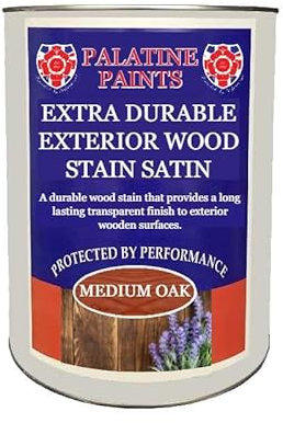 Palatine Paints Exterior Extra Durable Wood Stain Satin (Antique Pine, 2.5 Litre)