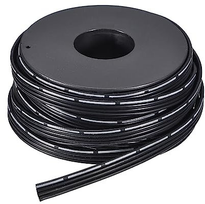 sourcing map Cable Plano de 22 AWG, Cable de Silicona de 4 Pines, Alambre de Cinta de Calibre 22, Cable Plano de Silicona 7,5 m/24,5 Pies Negro, Alambre de Cobre Estañado Trenzado
