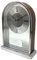 Personalised Dome Shaped Chrome & Wood Mantel Clock - Engraved Birthday Retirement Grandparents New Home Gift