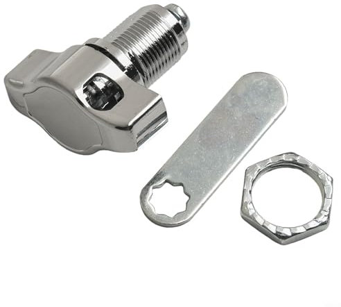 Serrure à Came Sans Clé en Alliage de Zinc - Cadenas de Porte d'Armoire, Serrure Mécanique Pour Boîte Aux Lettres, Vitrine, Armoire à Outils, Tiroir (20 mm)