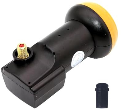 YIYIMIMO Universal Single KU Band LNB LNBF 0.1dB FTA HD Linear Satellite Dish 1 Port Output Support 3D 4K Satellite Signal (Single Output)