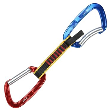 Fuuxtci Dégaines d'escalade - Équipement d'escalade À Mousquetons | Dégaines pour L'Alpinisme - pour Aventure en Plein Air, Camping, Randonnée, Voyage, en Rappel Et Haute Altitude