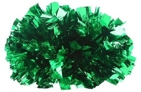 GIUPLOKID Accessori per Il tifo: Palline Colorate, Pompon da Cheerleading 6 Pezzi Multicolore 34x24x14 cm(Green)