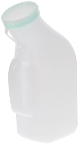TOVINANNA Urinoir pour Hommes 1200 Ml Transparent Grosse Capacité, Récipient Portable Hygiénique pour Patients Alités et Usage Domestique, Bouteille D'urine Pratique et Légère