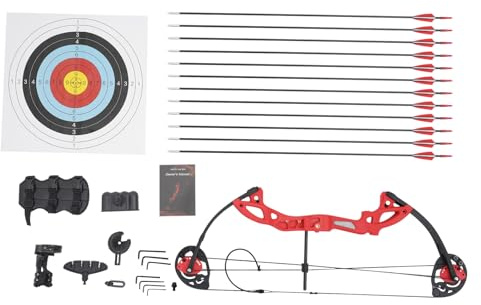 SONHANGIA Bow and Arrow, Archery Set 12 Arrows for Kids Adults (red)