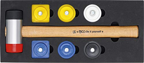 BGS Diy 52101 | Wechselkopf-Hammer-Satz | Ø 43 mm | 9-tlg.