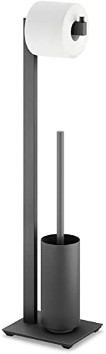 ZACK Toilet butler, Black, Stainless Steel