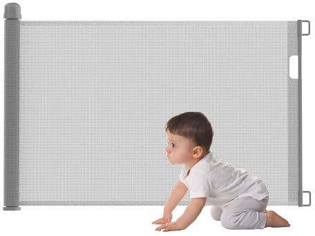 UISEBRT Rejilla protectora para puerta enrollable para escaleras
