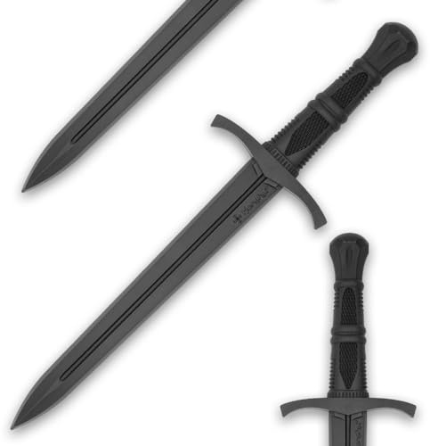 Honshu Premium Polypropylene Training Crusader Quillon Dagger Practice Tool | Virtually Unbreakable | Textured Handle | 18.5 Overall Length