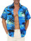 Gavliuu Hawaiian Shirt for Men - Men's Hawaiian Button Down Shirts Floral Shirts Printed Casual Short Sleeves