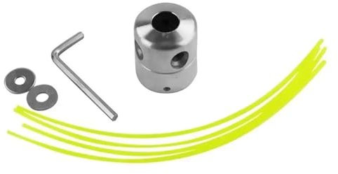 XFYESL Siembra Esparcidor Cabezal de Corte Universal de Aluminio con Cuatro Hilos de Corte, Herramientas de jardín para Cortar césped a Gasolina Multifuncionales Plantador