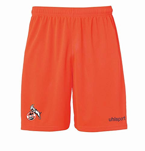 uhlsport Kinder 1.Fc Köln 19/20 Torwartshorts Shorts, Fluo rot/Marine, 164