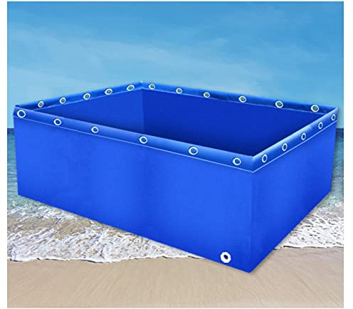 STRMAX Pool Über Dem Boden, Segeltuch-Fischteich, Tragbarer Wasserspeichertank, Faltbar, Fischteich-Reservoir, Aquakultur-Pool, Fischbecken For Die Zucht Von Koi For Die Gartenbewässerung, Wasserspeic