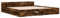 vidaXL Bettgestell, Bett mit Schubladen für Schlafzimmer, Bettrahmen mit Lattenrost, Schlafzimmerbett Doppelbett, Räuchereiche 180x200cm Holzwerkstoff