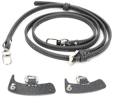ZOLGINAH Correa de Cuero para Bolso, Kit de Conversión de Hombro para Bolso, Correa Ajustable para Bolso de Hombro, No Perforada y Extraíble