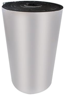 Barrera de vapor y aislamiento térmico de aluminio, membrana ignífuga de 5 mm de espesor, rollo de aislamiento térmico autoadhesivo para loft, estera insonorizada para pisos, techos, puertas de garaje