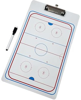 QUXVUIS Pizarra de Hockey sobre Hielo para Entrenamiento, Escritura Suave, Resistente al Agua, para una comunicación estratégica eficaz Durante la práctica, portátil,