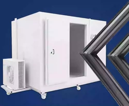 Walk-in frys dörr packning tätning utbyte, anpassad kylskåpstätning, hållbar isolering för energieffektivitet, vit, lätt att installera, kompatibel med olika modeller
