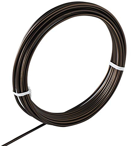 Wazakura Aluminium Bonsai-Trainingsdrah 150 g, Made in Japan, Japanischer Bonsai Draht zum formen von Ästen und Stämmen (3,0mm Braun)