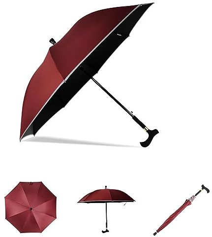 AVIITI Bastone Da Passeggio Ombrello, Bastone Ombrello Leggero Antivento E Autoprotettivo, Per L'arrampicata, L'escursionismo, Le Passeggiate Sotto La Pioggia,I,83cm/33inch