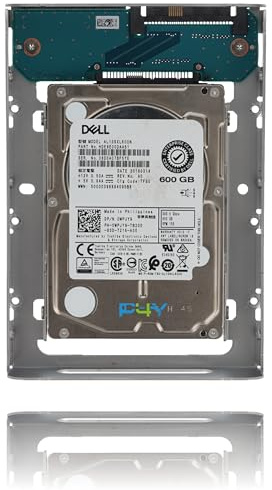Disque P4Y 2.5 avec adaptateur 3.5 600GB SAS 15K RPM 6Gb/s HDD for Dell WPJY9 YGY9G replacement for W347K AL13SXL600N Enterprise Class
