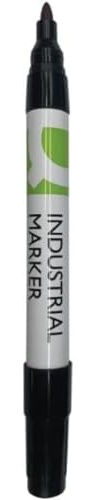 Q-Connect Industrial Marker Bullet Tip Black (Pack of 10)